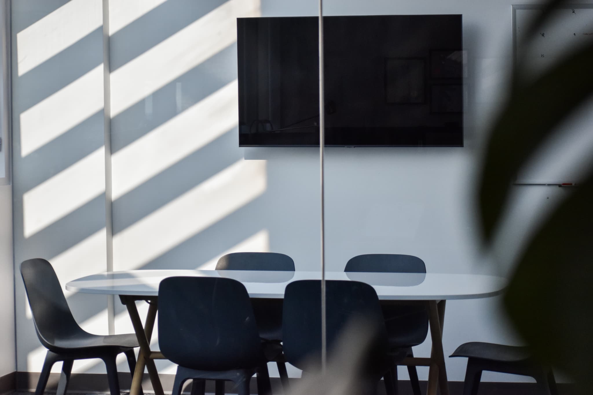 Bright modern meeting room